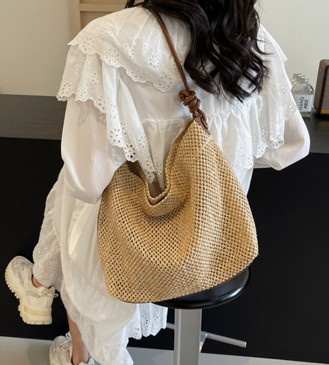 Straw Woven Bag Image 1
