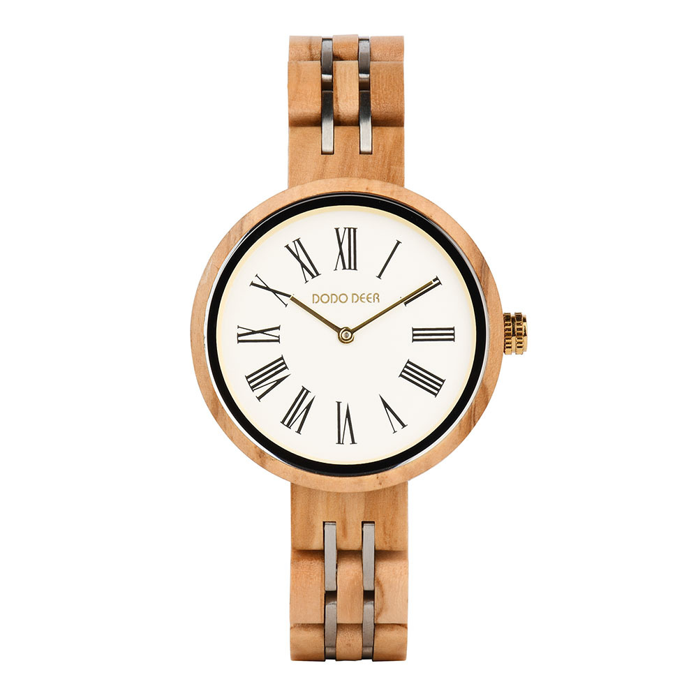 BOBO BIRD Wooden Watch - White