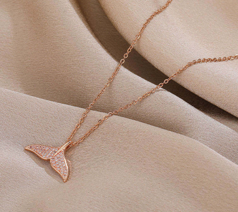 Gold Dolphin Pendant Necklace