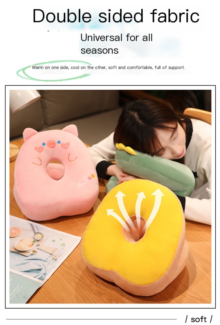 Cartoon Ice Silk Nap Pillow 1