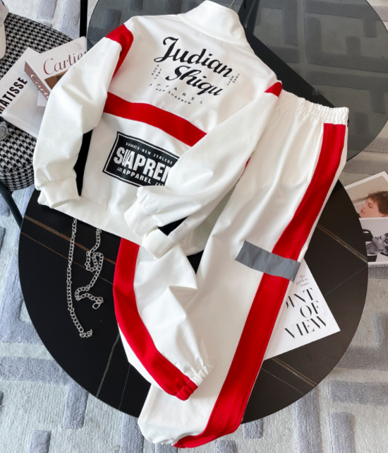 Couple's Windbreaker Jacket - White