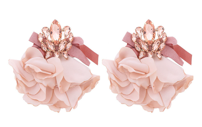 Elegant Petals Rhinestone Earrings 9