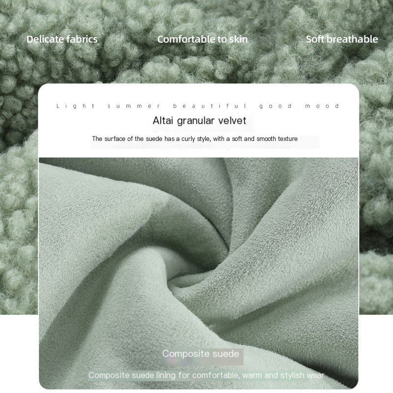 Temperament Plush Mid-Length Coat Image 6
