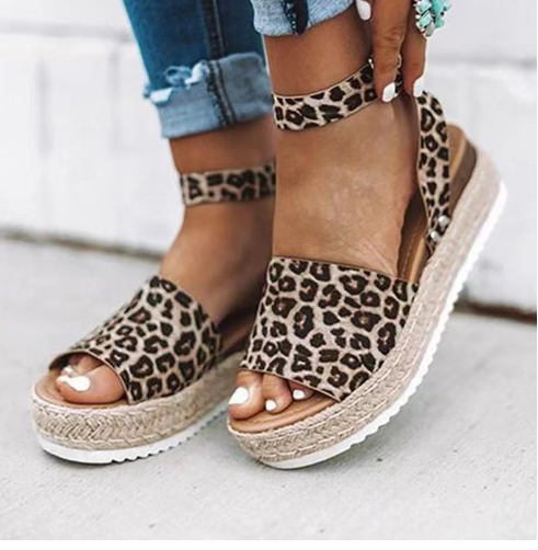 Stylish Wedge Espadrille Sandals