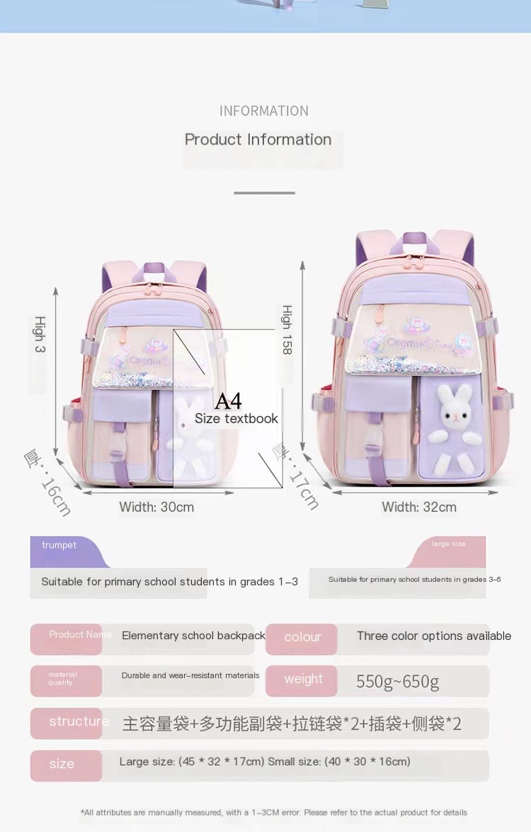 2023 New Style Elementary School Backpack