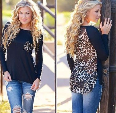 Leopard Print T-Shirt Image 2