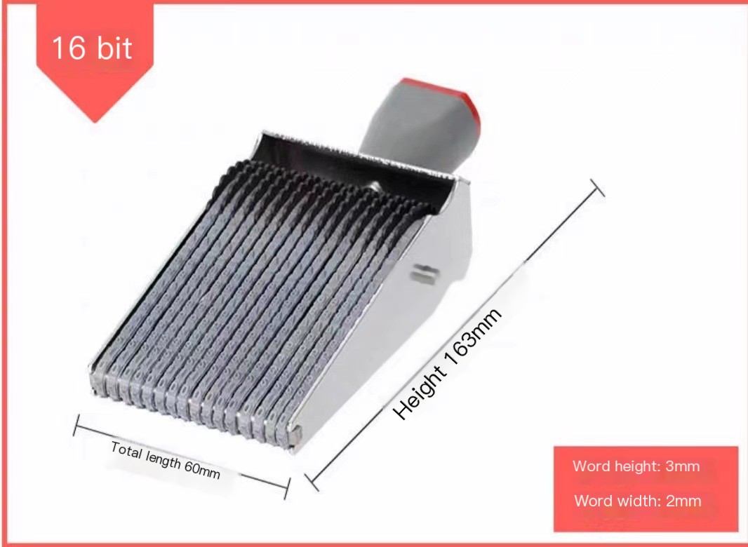 Multi-purpose wheel seal 8-12 adjustable digits 0-9 letters A-Z symbol date stamp with year month day