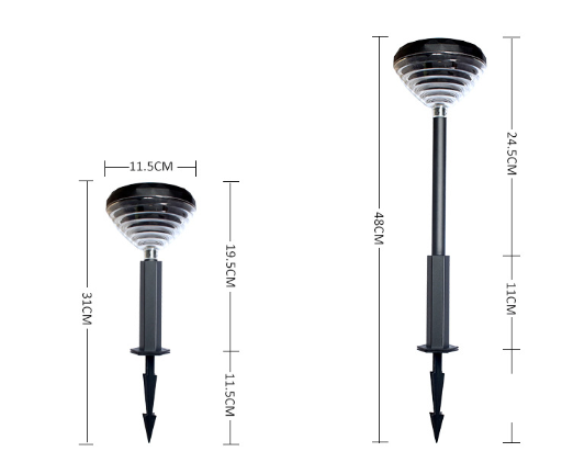 Solar Light and Shadow Lawn Lamp Image 3