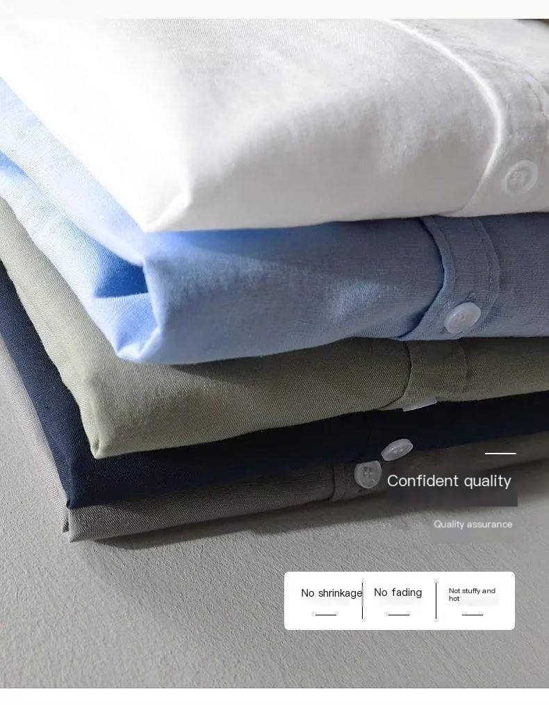 Cotton-linen long sleeve shirt image 2