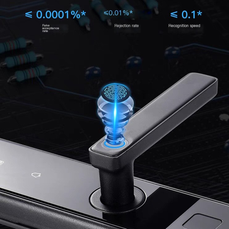 Graffiti WIFI Home Security Door Password Fingerprint Lock Apartment Homestay Remote Management All Lock TTLOCK Door Lock image