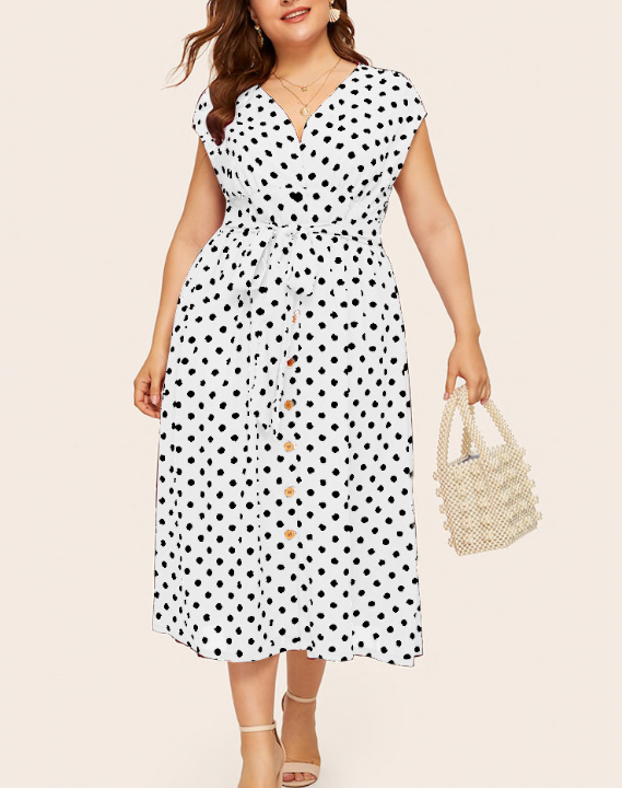 Polka Dot Dress Image 3