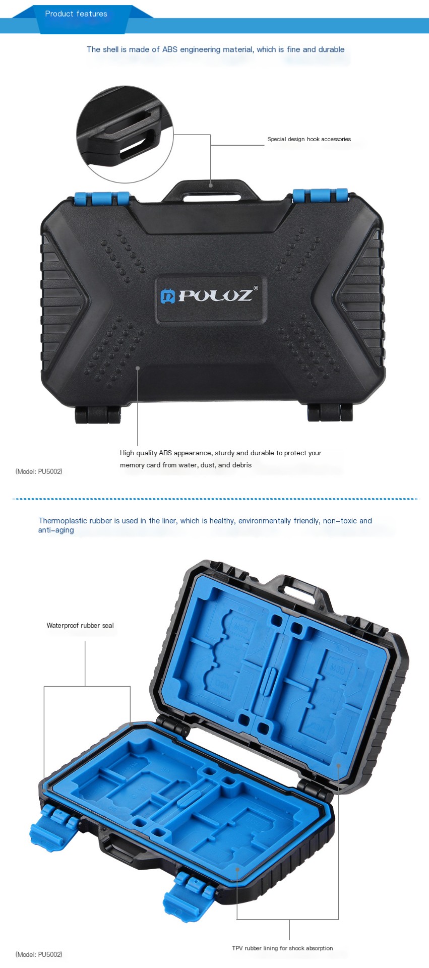 PULUZ Memory Card Storage Case - Compact Size