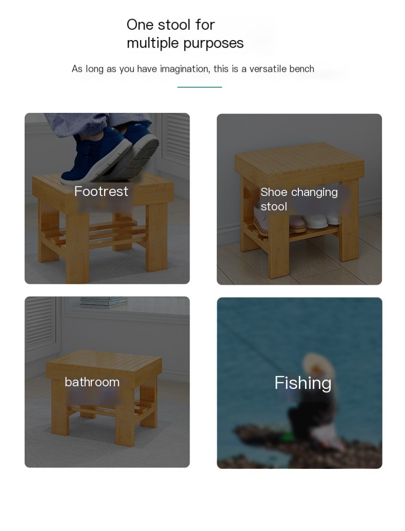 Bamboo Small Stool Image 7