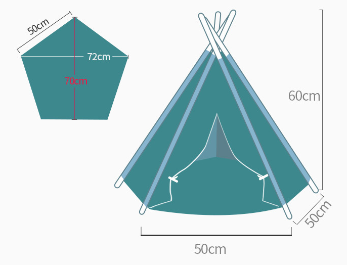 Cat and Dog Tent Bed Image 2