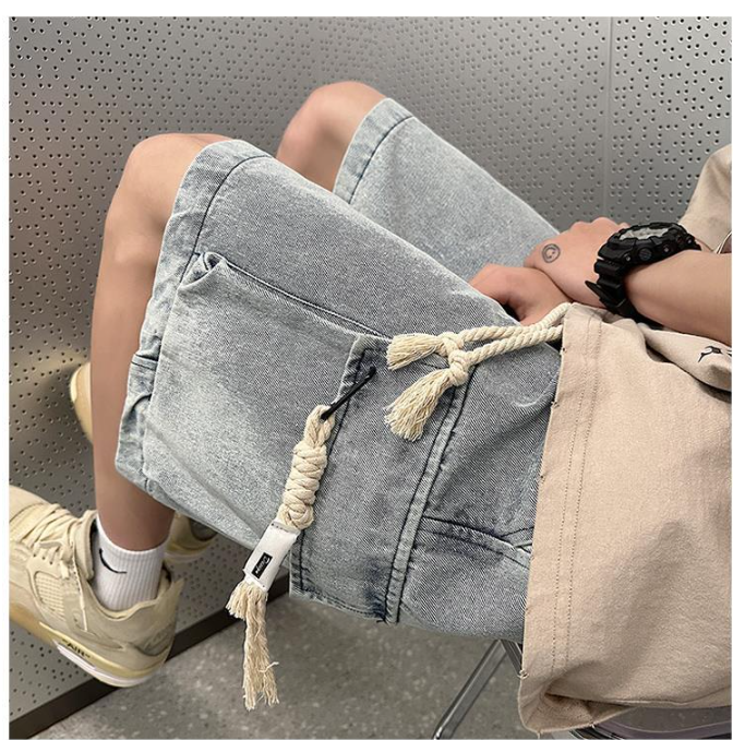 Straight Men's Five-Point Pants - Stylish Fit