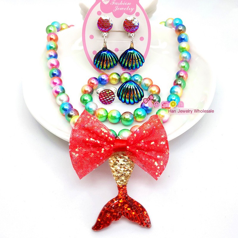 Mermaid Tail Bow Set