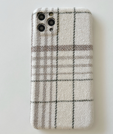 Plush Striped Phone Case