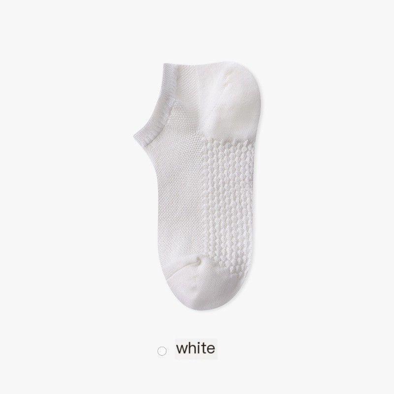 Women's Solid Color Mesh Invisible Socks