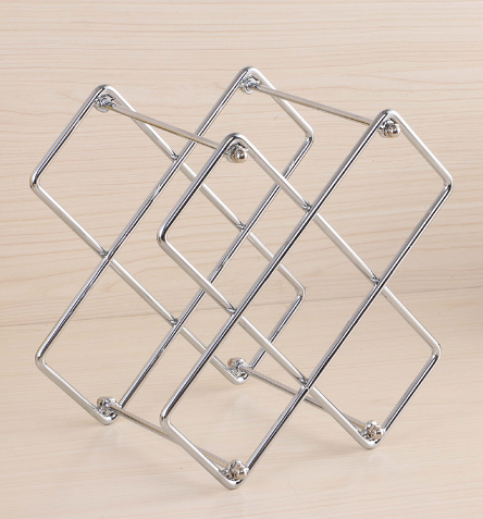 Metal Honeycomb Wine Rack Display