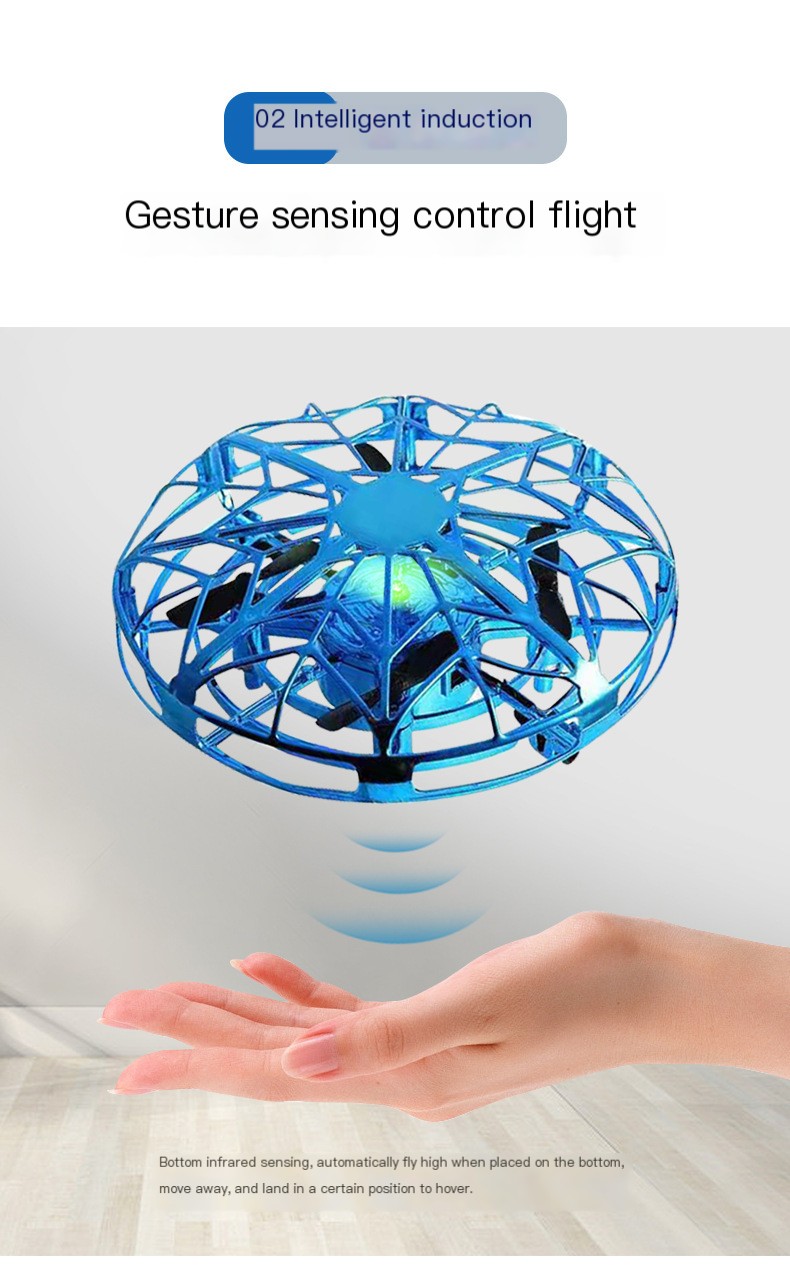 Gesture-Sensing Hover UFO Drone in Action