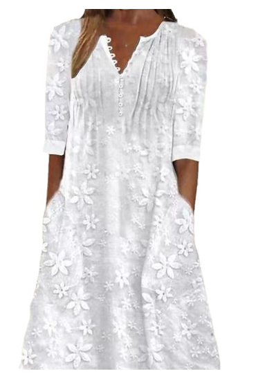 Lace Dress with Pocket