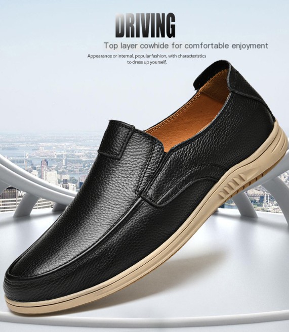 Brown Perforated Loafers