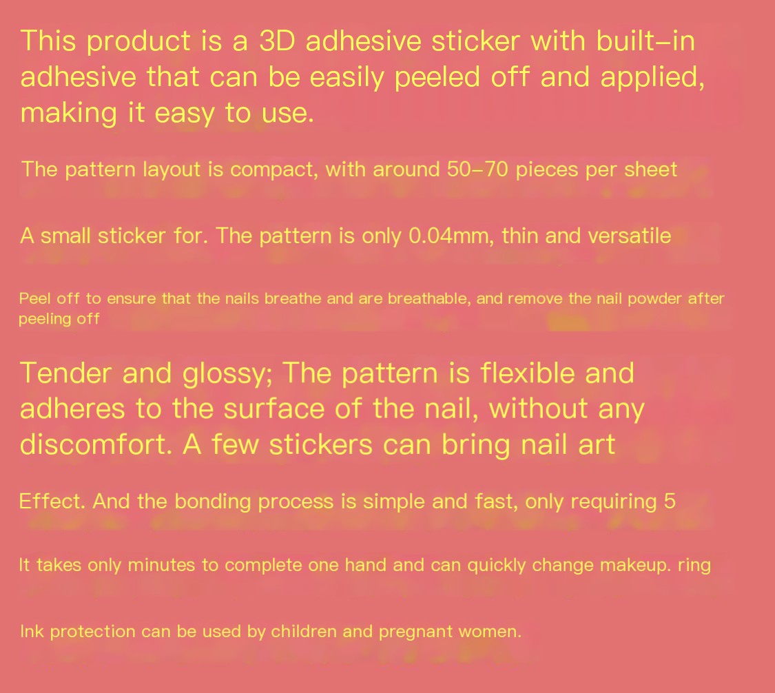 Flower Nail Sticker 1