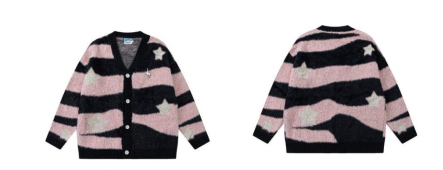 Y2K Preppy Cardigan Image 3
