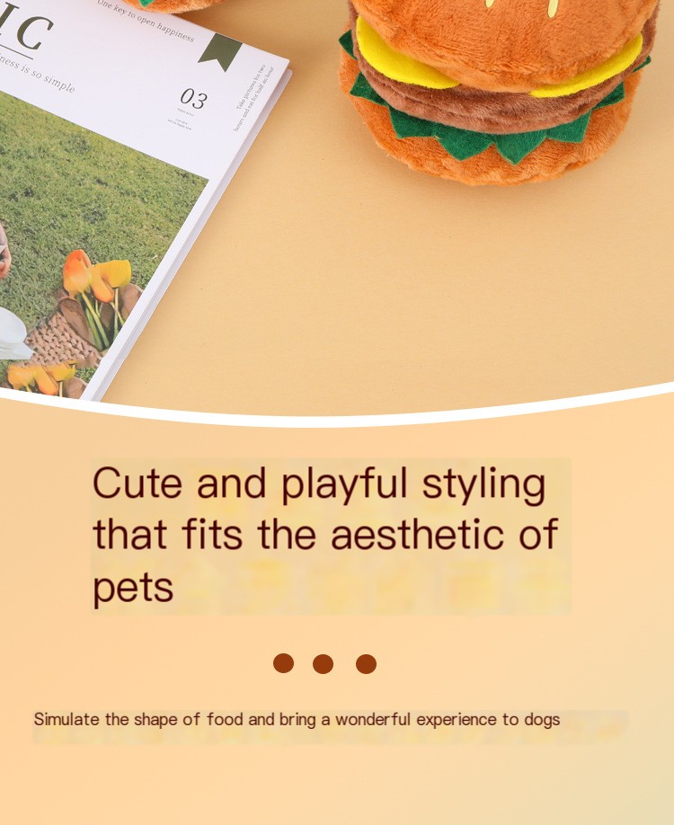Hamburger Plush Toy Image 2