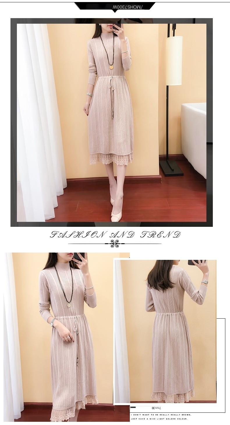 High Neck Sweater Dress 3