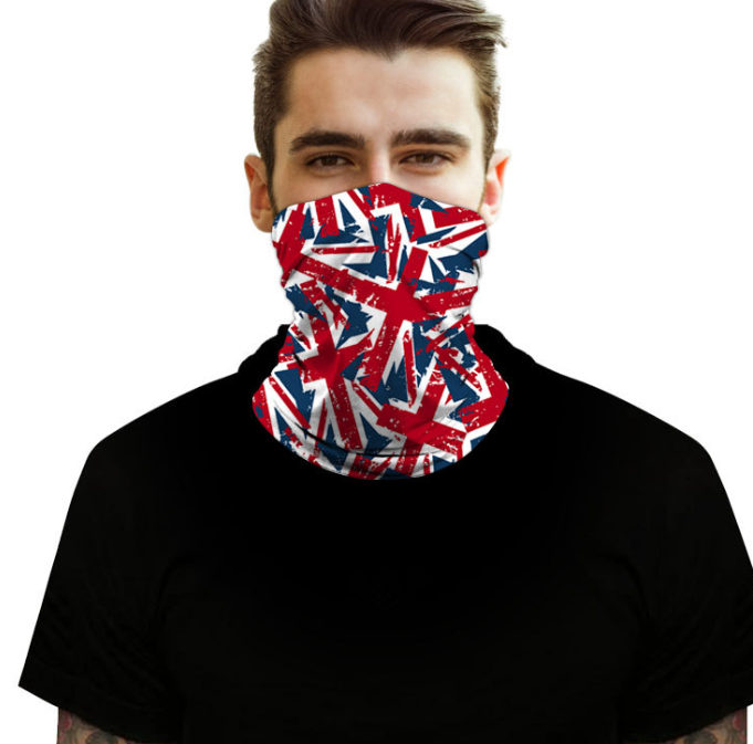 Children's sunscreen printed scarf design 2