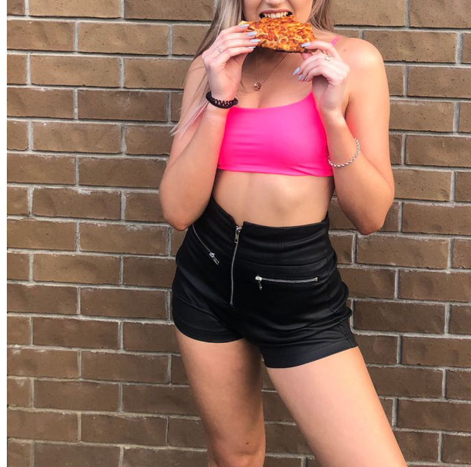 High-waisted PU leather pants image 6