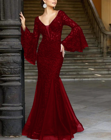 Flared Long Sleeves