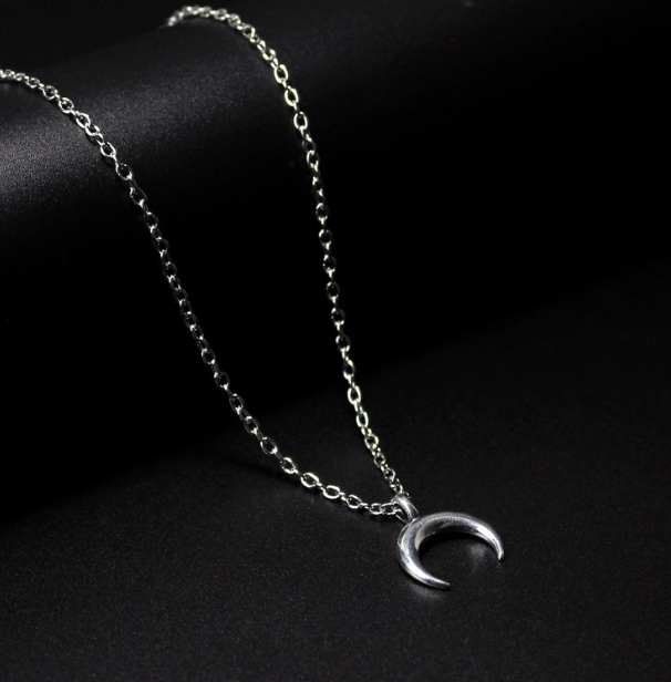 Crescent Pendant Necklace