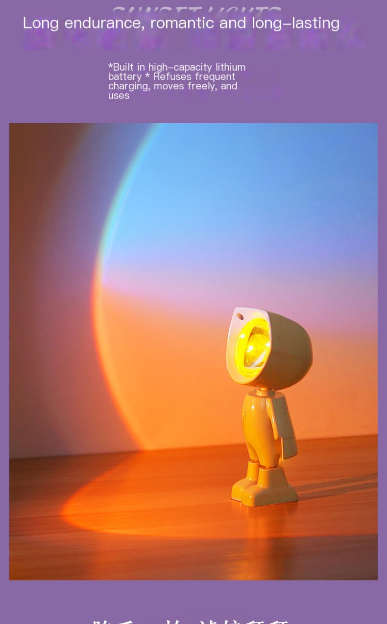 Sunset Red Astronaut Light