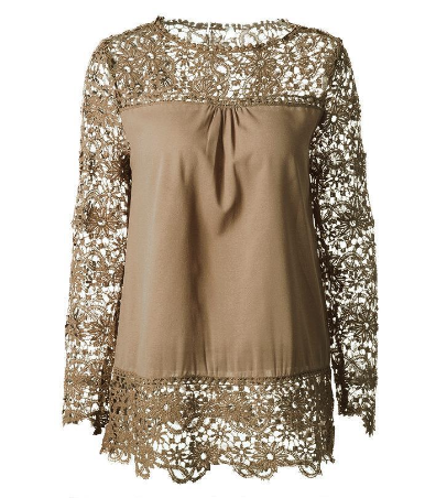 Chiffon Lace Blouse
