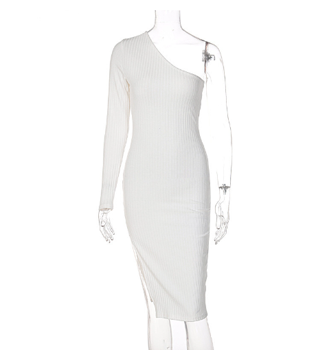 Oblique Shoulder Dress Style 3