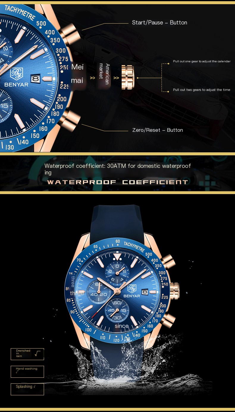 Benyar Watch - Stylish Look