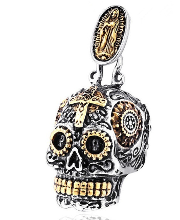 Steel Warrior Skull Pendant 1