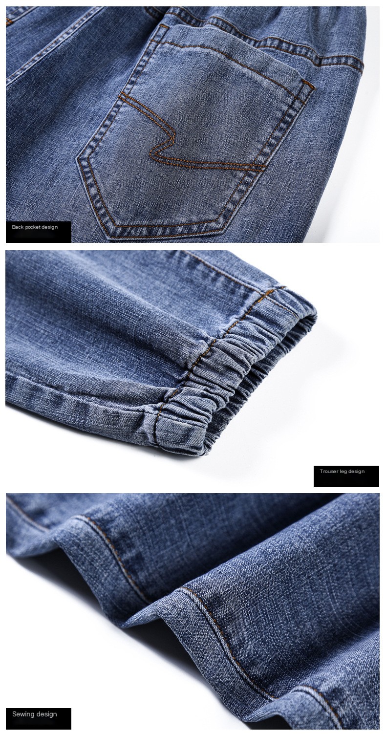 Japanese-style denim jogger pants - Image 11