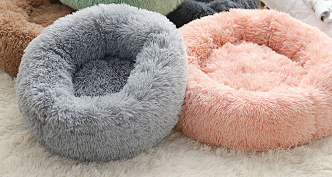 Plush Pet Nest Gray