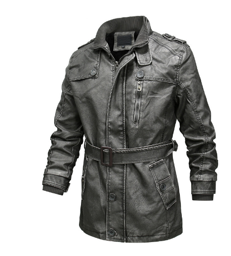 Fashion Outdoor Motorcycle PU Leather Jacket - Image 2