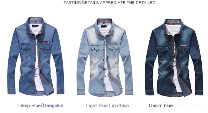 Dark Blue Denim Shirt