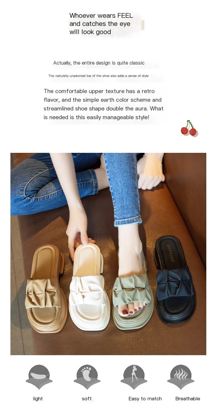 Comfortable green sandals