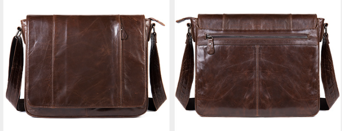 Genuine Leather Men's Crossbody Bag