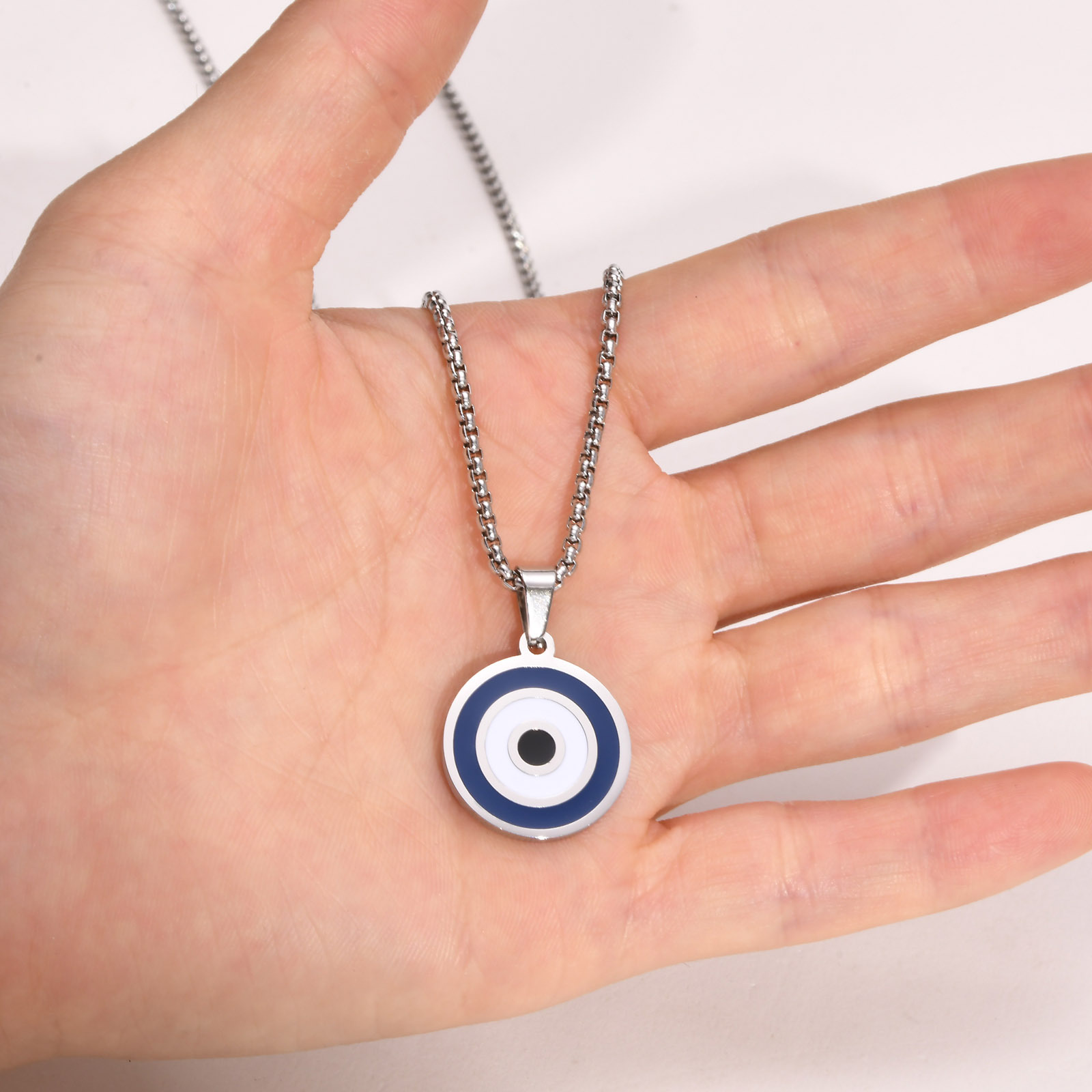 Grecian Evil Eye Necklace Image 3