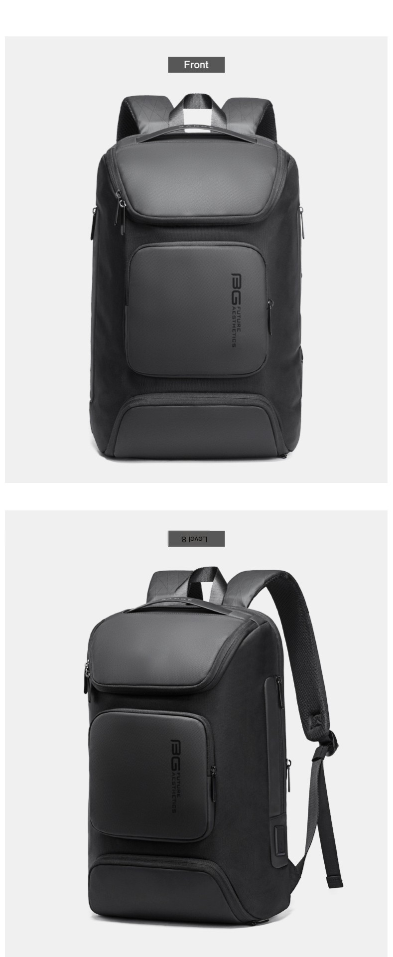 Business Waterproof Backpack - Grey