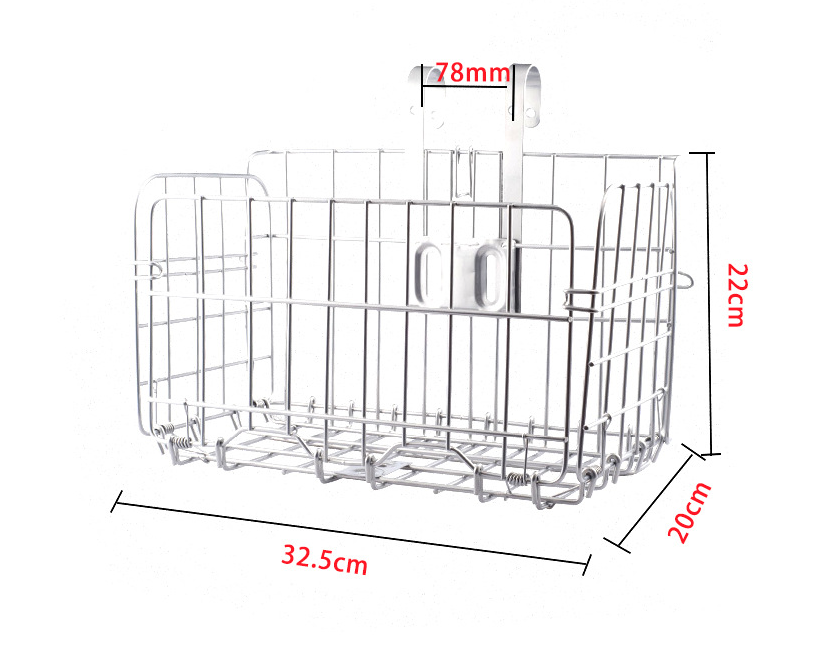 Bicycle Basket - Silver