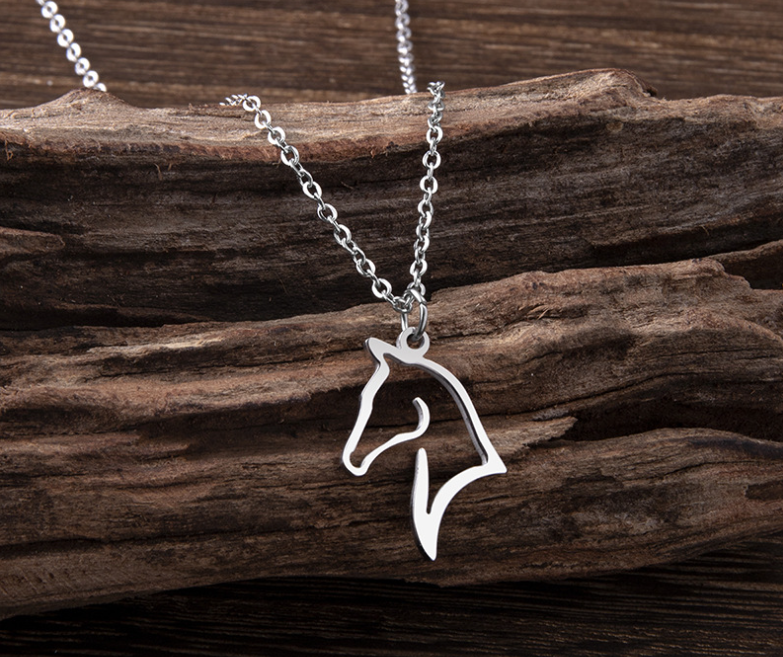 Gold Horse Head Necklace