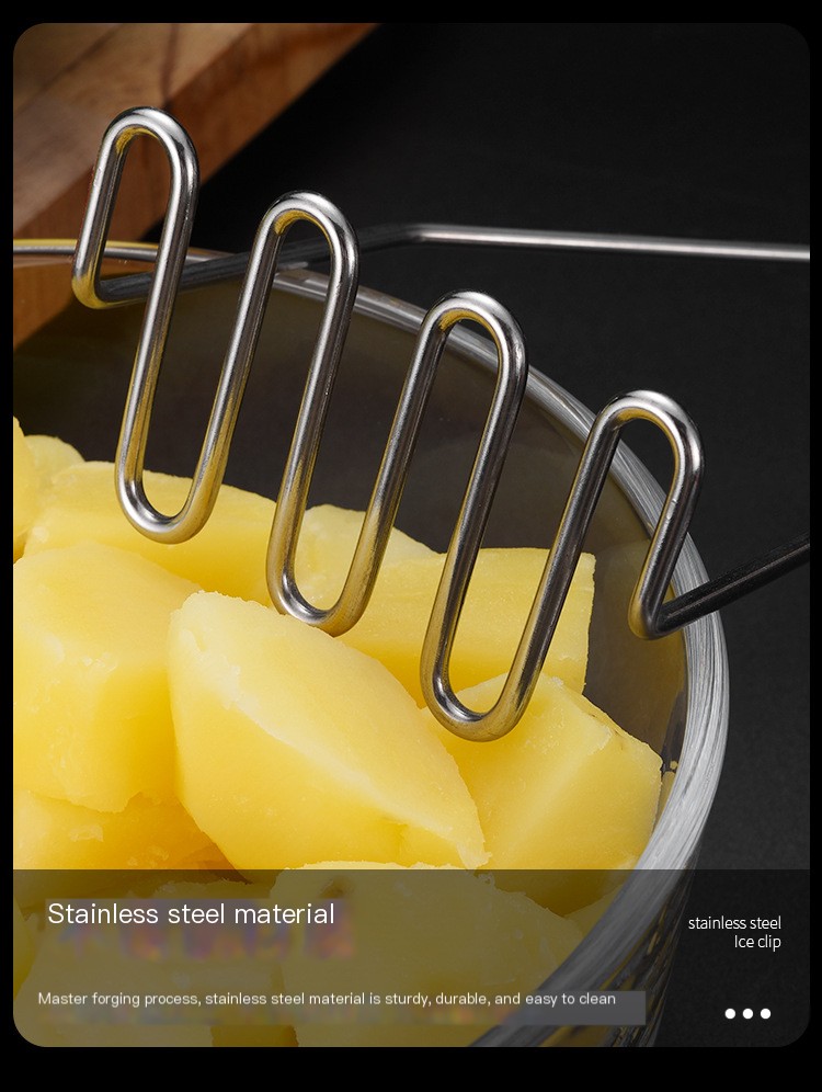 Stainless Steel Manual Potato Masher 10